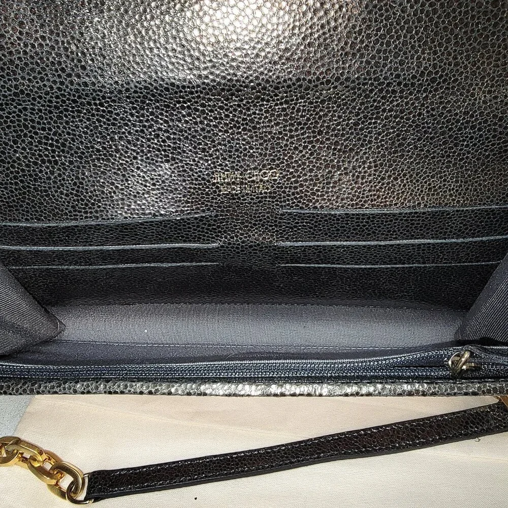 JIMMY CHOO Tilsa Glitter Clutch Wristlet - Picture 5 of 10